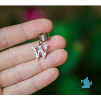 Кафф "Буква W ". Без прокола
